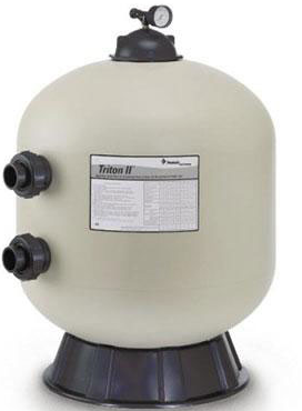 PENTAIR 30" Triton® C High Capacity Fiberglass Side Mount Sand Filter TR100C Almond